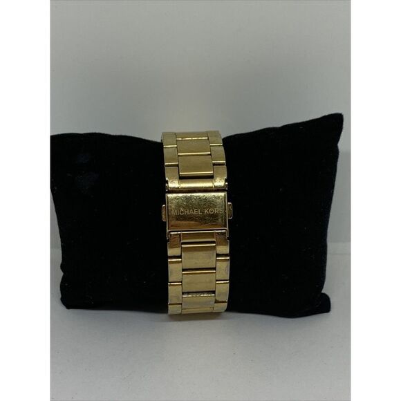 Michael Kors MK5466 Unisex Gold Stainless Steel Analog Dial Quartz Watch PB10 - Picture 4 of 8